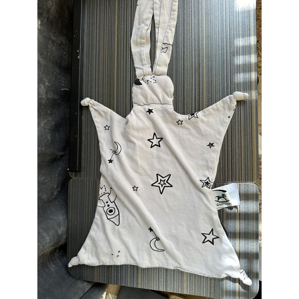 Gootoosh Baby Organic Cotton Boutique Bunny Rabbit Knotted‎ Lovey Blanket